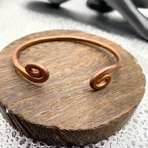Stylish Copper Bangle Cuff Bracelet